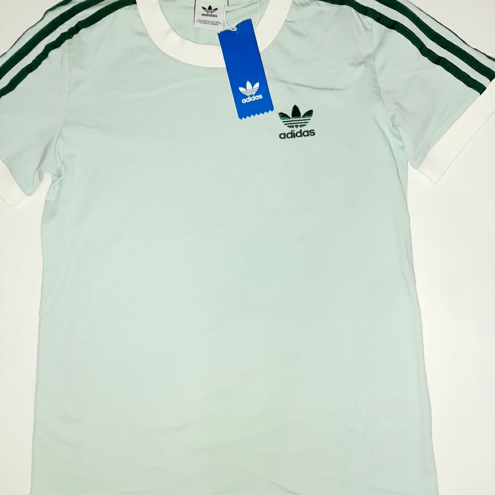 Womens xs adidas 3 stripe crew neck shirt